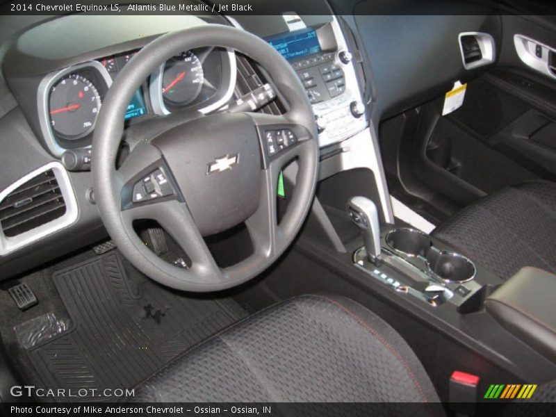 Atlantis Blue Metallic / Jet Black 2014 Chevrolet Equinox LS