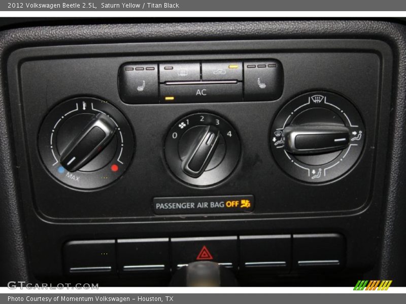 Saturn Yellow / Titan Black 2012 Volkswagen Beetle 2.5L