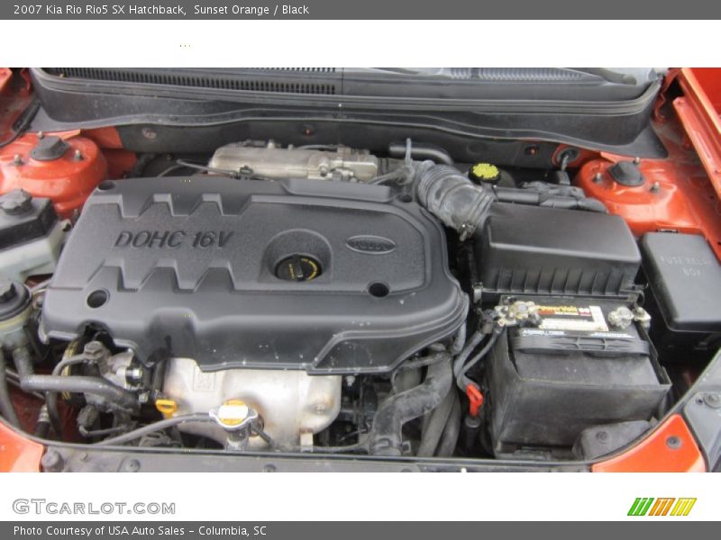  2007 Rio Rio5 SX Hatchback Engine - 1.6 Liter DOHC 16V VVT 4 Cylinder