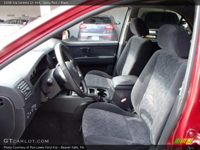 Spicy Red / Black 2008 Kia Sorento LX 4x4