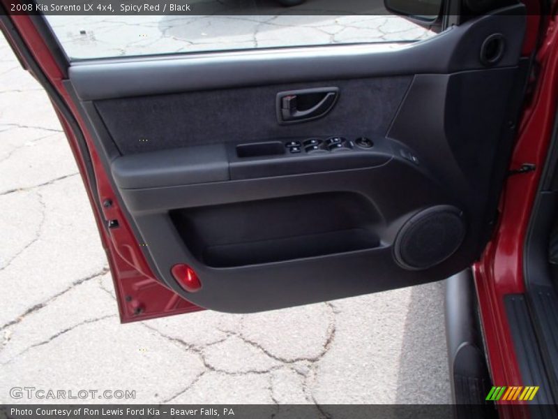 Spicy Red / Black 2008 Kia Sorento LX 4x4