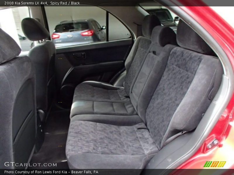 Spicy Red / Black 2008 Kia Sorento LX 4x4