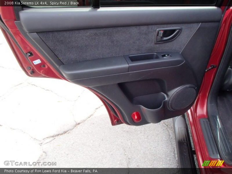 Spicy Red / Black 2008 Kia Sorento LX 4x4