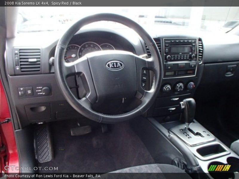 Spicy Red / Black 2008 Kia Sorento LX 4x4