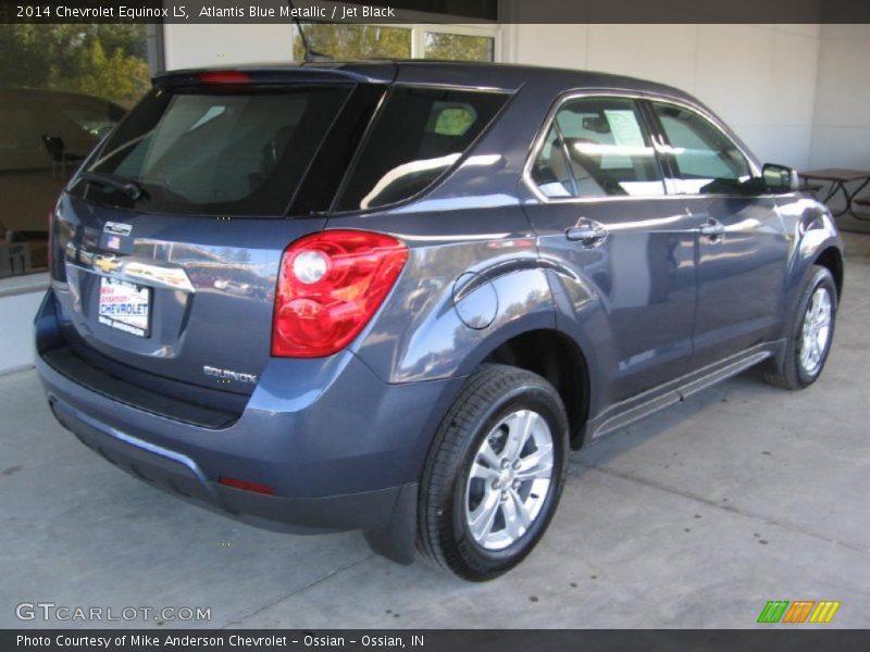 Atlantis Blue Metallic / Jet Black 2014 Chevrolet Equinox LS