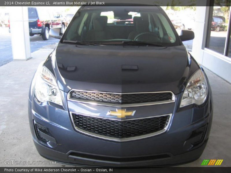 Atlantis Blue Metallic / Jet Black 2014 Chevrolet Equinox LS