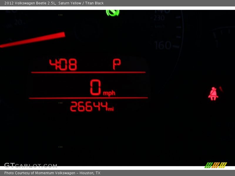 Saturn Yellow / Titan Black 2012 Volkswagen Beetle 2.5L