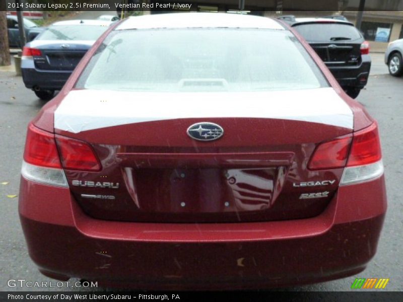 Venetian Red Pearl / Ivory 2014 Subaru Legacy 2.5i Premium