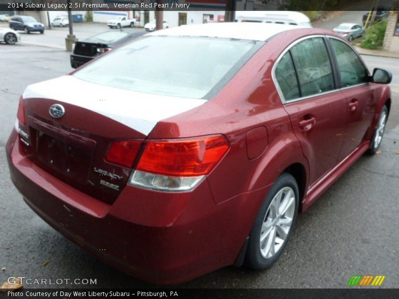Venetian Red Pearl / Ivory 2014 Subaru Legacy 2.5i Premium