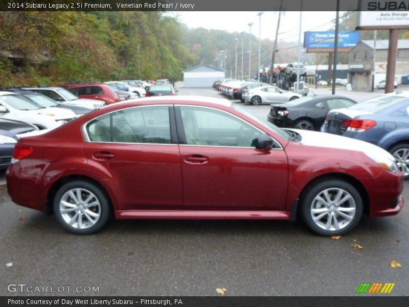Venetian Red Pearl / Ivory 2014 Subaru Legacy 2.5i Premium