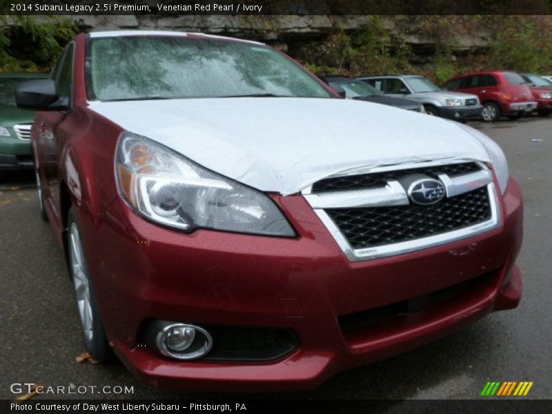 Venetian Red Pearl / Ivory 2014 Subaru Legacy 2.5i Premium