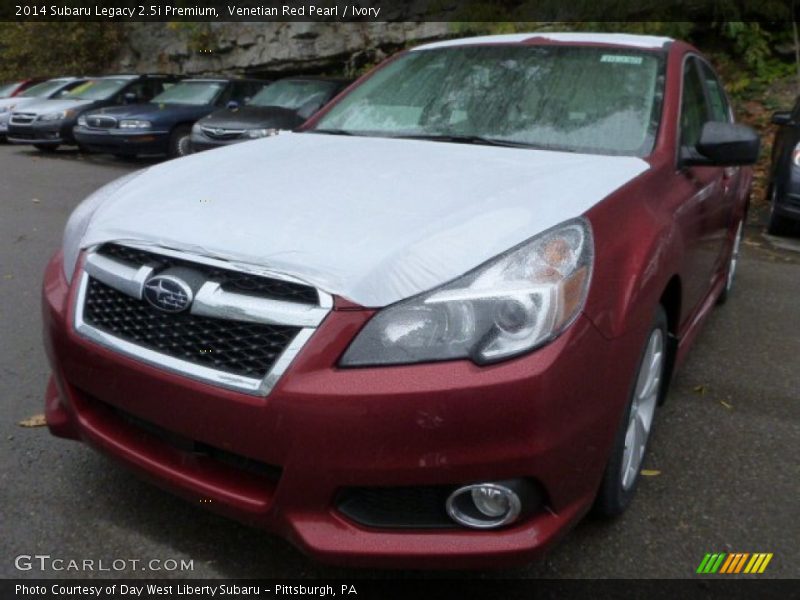 Venetian Red Pearl / Ivory 2014 Subaru Legacy 2.5i Premium