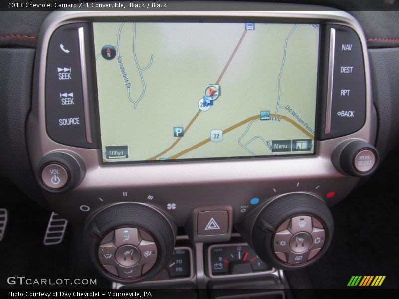 Navigation of 2013 Camaro ZL1 Convertible