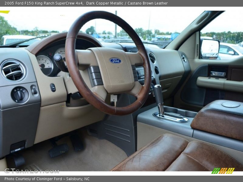 Dark Copper Metallic / Castano Brown Leather 2005 Ford F150 King Ranch SuperCrew 4x4