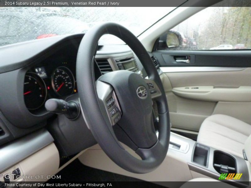 Venetian Red Pearl / Ivory 2014 Subaru Legacy 2.5i Premium