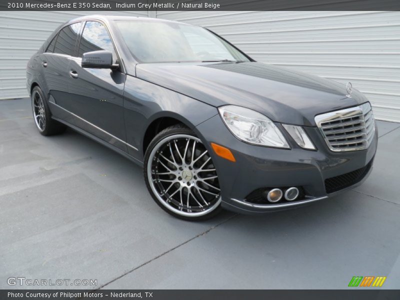 Indium Grey Metallic / Natural Beige 2010 Mercedes-Benz E 350 Sedan