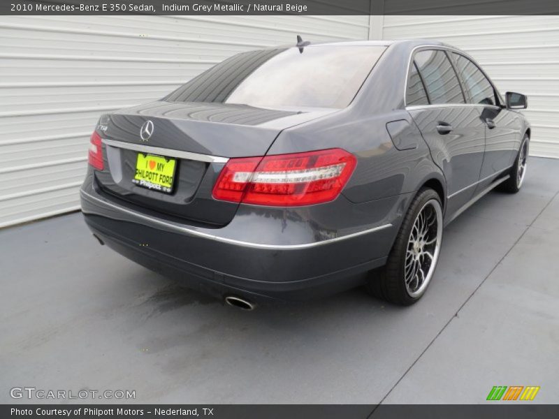 Indium Grey Metallic / Natural Beige 2010 Mercedes-Benz E 350 Sedan