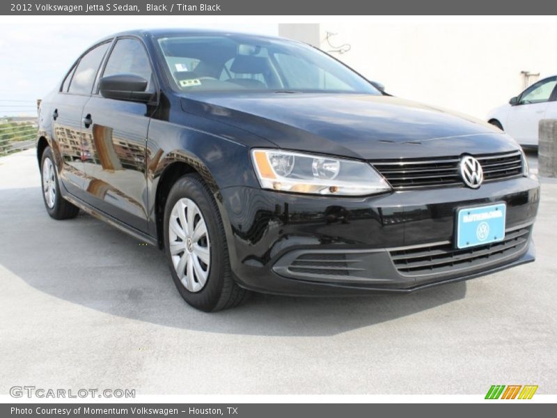 Black / Titan Black 2012 Volkswagen Jetta S Sedan