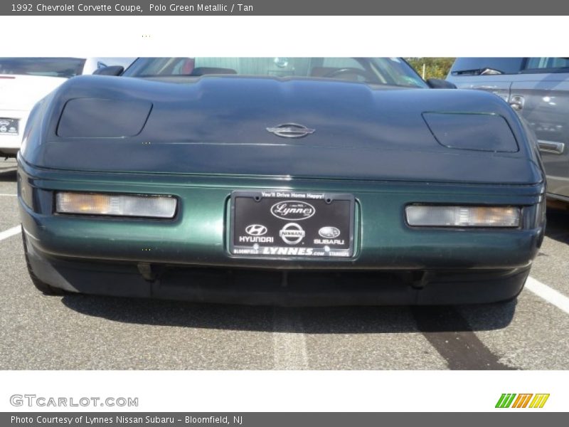 Polo Green Metallic / Tan 1992 Chevrolet Corvette Coupe