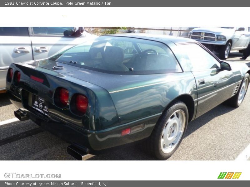 Polo Green Metallic / Tan 1992 Chevrolet Corvette Coupe