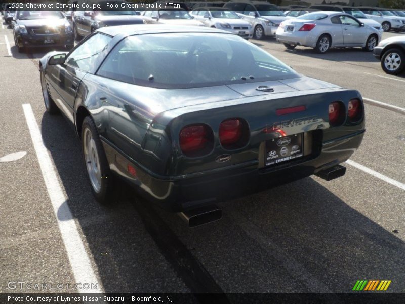 Polo Green Metallic / Tan 1992 Chevrolet Corvette Coupe
