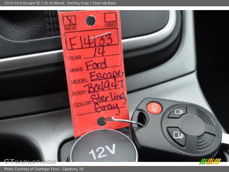 Sterling Gray / Charcoal Black 2014 Ford Escape SE 1.6L EcoBoost