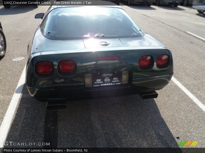 Polo Green Metallic / Tan 1992 Chevrolet Corvette Coupe