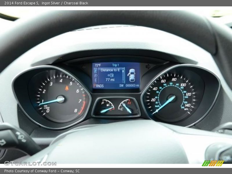 Ingot Silver / Charcoal Black 2014 Ford Escape S
