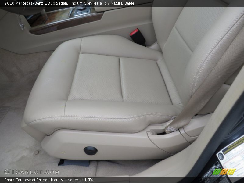 Indium Grey Metallic / Natural Beige 2010 Mercedes-Benz E 350 Sedan
