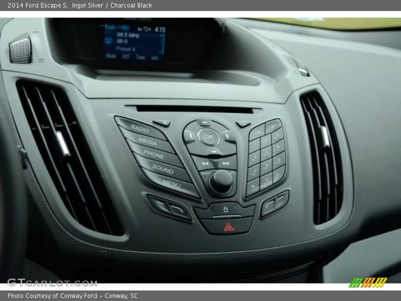 Ingot Silver / Charcoal Black 2014 Ford Escape S