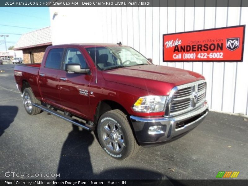 Deep Cherry Red Crystal Pearl / Black 2014 Ram 2500 Big Horn Crew Cab 4x4