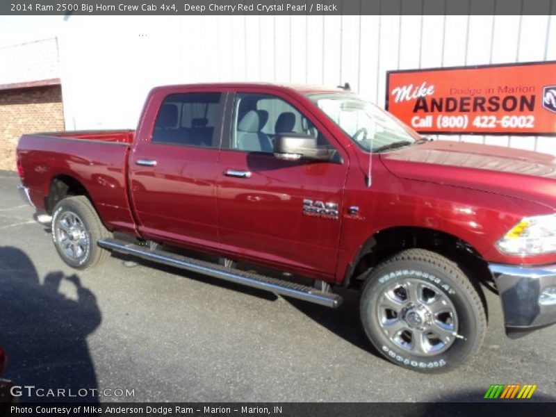 Deep Cherry Red Crystal Pearl / Black 2014 Ram 2500 Big Horn Crew Cab 4x4