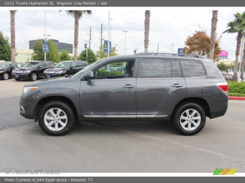Magnetic Gray Metallic / Ash 2013 Toyota Highlander SE