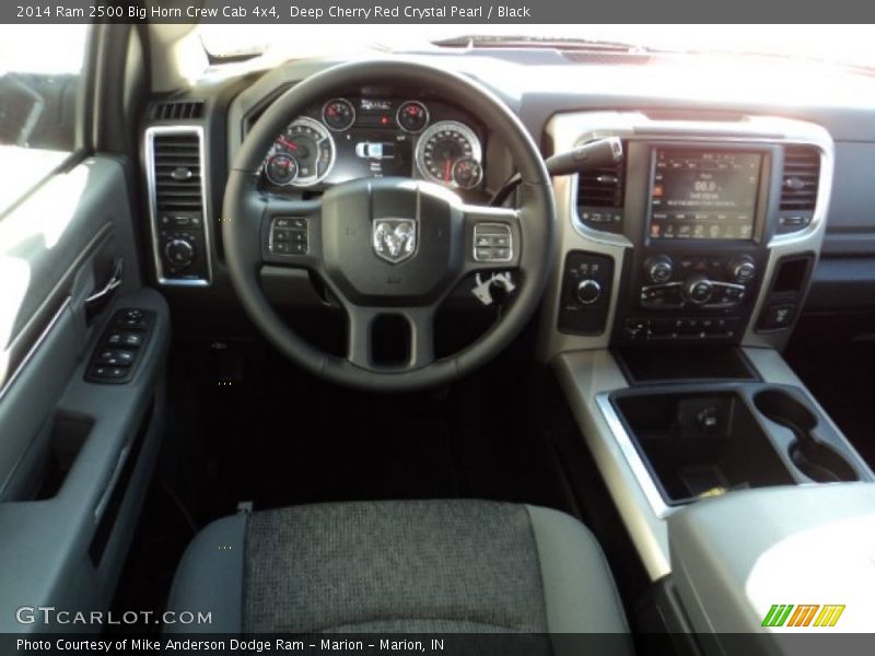 Deep Cherry Red Crystal Pearl / Black 2014 Ram 2500 Big Horn Crew Cab 4x4