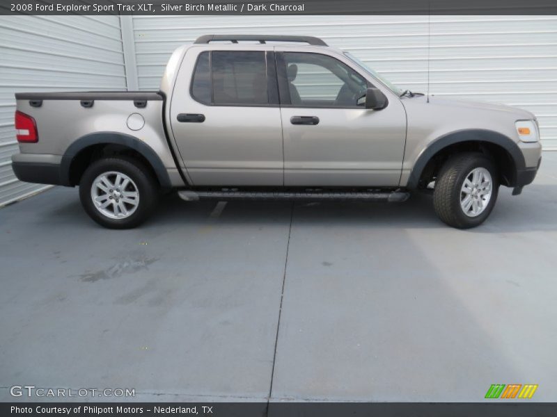 Silver Birch Metallic / Dark Charcoal 2008 Ford Explorer Sport Trac XLT