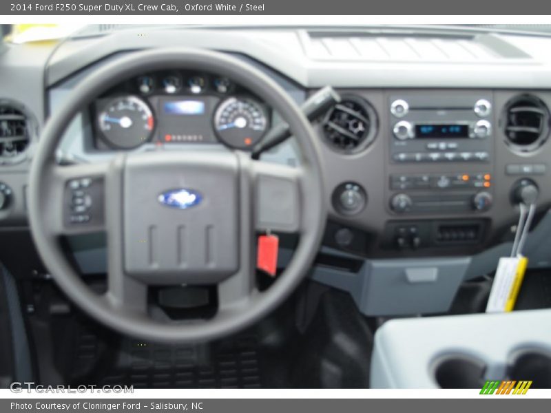 Oxford White / Steel 2014 Ford F250 Super Duty XL Crew Cab