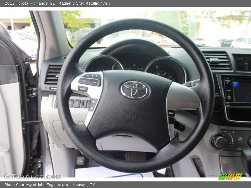 Magnetic Gray Metallic / Ash 2013 Toyota Highlander SE