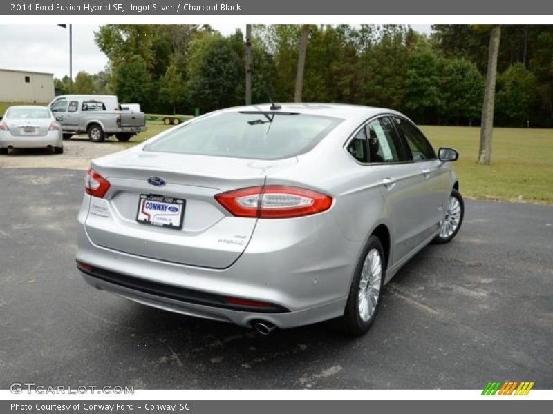 Ingot Silver / Charcoal Black 2014 Ford Fusion Hybrid SE