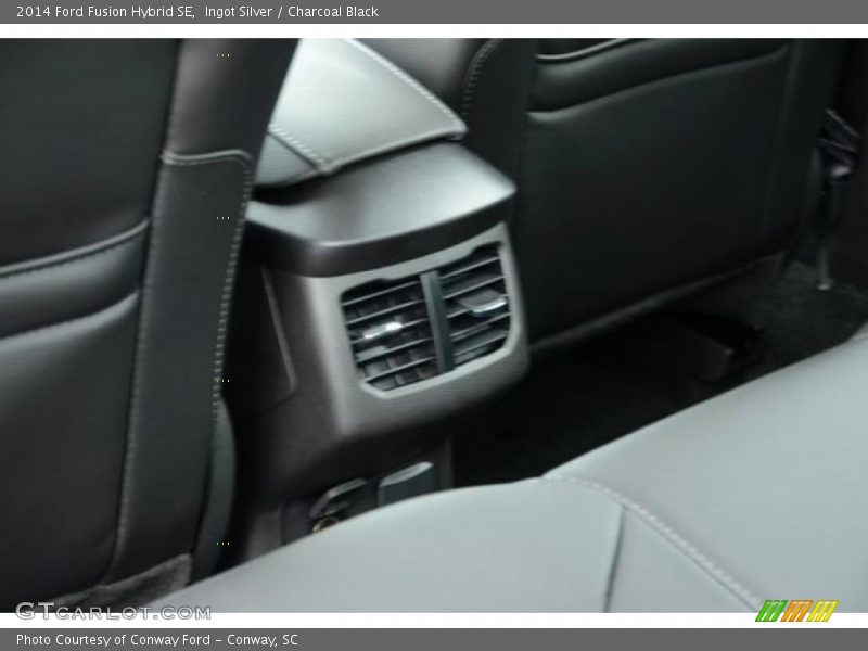 Ingot Silver / Charcoal Black 2014 Ford Fusion Hybrid SE