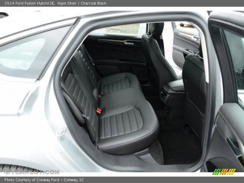 Ingot Silver / Charcoal Black 2014 Ford Fusion Hybrid SE