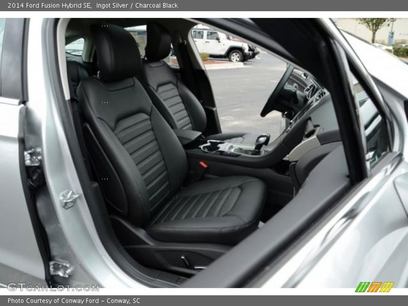 Ingot Silver / Charcoal Black 2014 Ford Fusion Hybrid SE