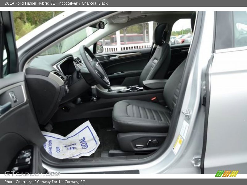 Ingot Silver / Charcoal Black 2014 Ford Fusion Hybrid SE