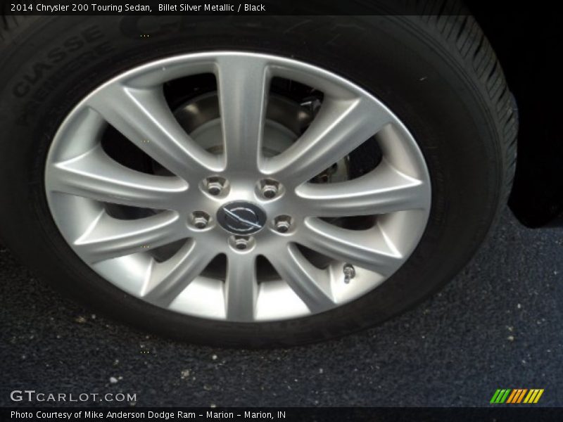 Billet Silver Metallic / Black 2014 Chrysler 200 Touring Sedan