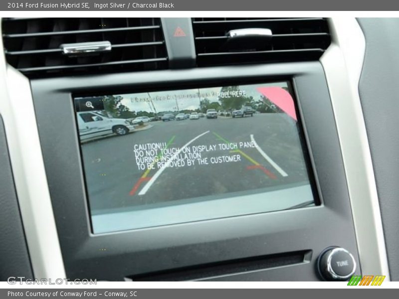 Ingot Silver / Charcoal Black 2014 Ford Fusion Hybrid SE