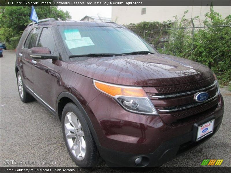 Bordeaux Reserve Red Metallic / Medium Light Stone 2011 Ford Explorer Limited