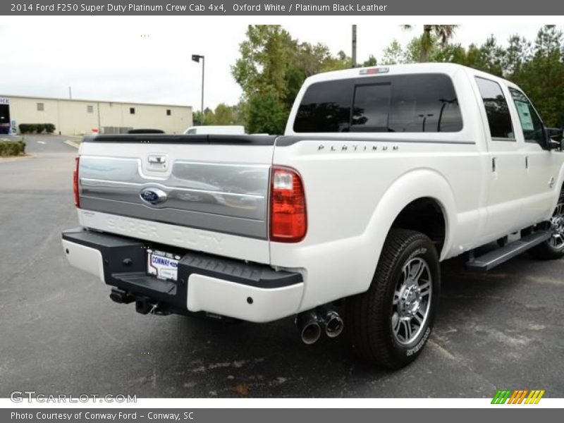 Oxford White / Platinum Black Leather 2014 Ford F250 Super Duty Platinum Crew Cab 4x4