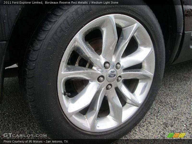 Bordeaux Reserve Red Metallic / Medium Light Stone 2011 Ford Explorer Limited