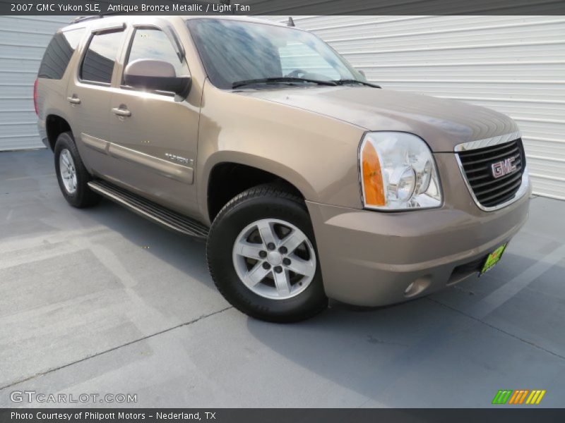 Antique Bronze Metallic / Light Tan 2007 GMC Yukon SLE