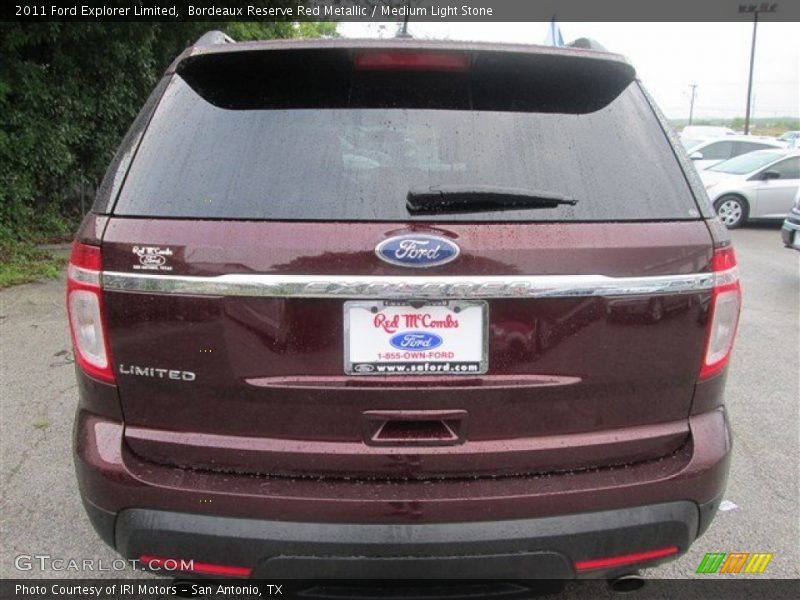 Bordeaux Reserve Red Metallic / Medium Light Stone 2011 Ford Explorer Limited