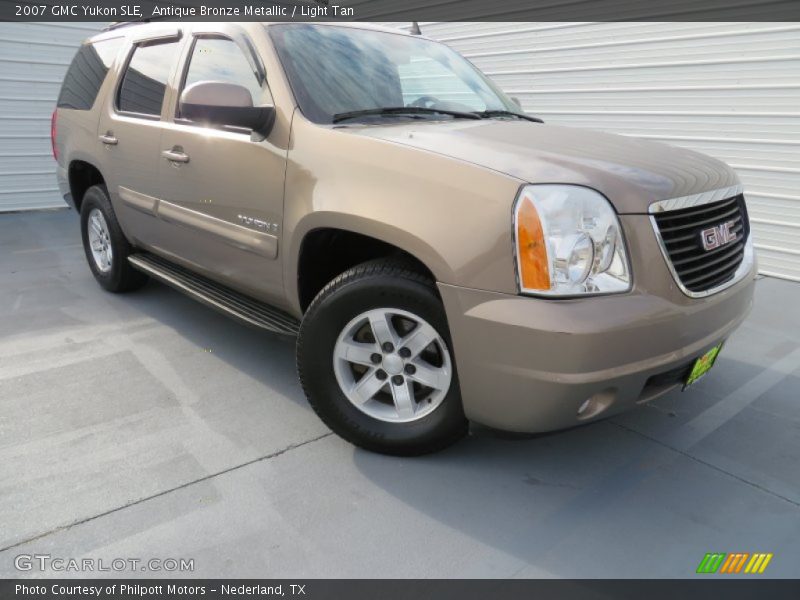 Antique Bronze Metallic / Light Tan 2007 GMC Yukon SLE